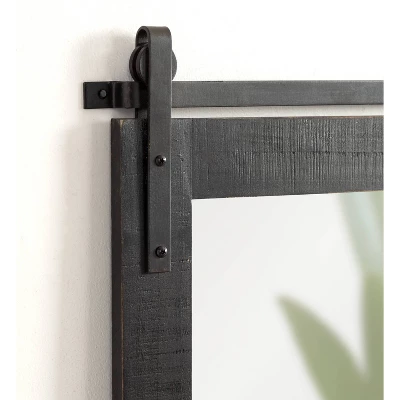 26" X 39" Cates Rustic Wall Mirror Black - Kate & Laurel All Things Decor 5 26" X 39" Cates Rustic Wall Mirror Black - Kate & Laurel All Things Decor - Image 5