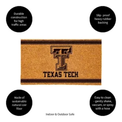 Evergreen Texas Tech University Logo Turf Mat, Brown- 28 X 16 Inches Indoor Outdoor Doormat -Safavieh Outlet Store GUEST f0158c48 64da 4c09 b4b9 e6c94fee636c