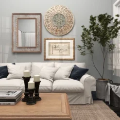 Metal Floral Wall Decor With Embossed Details Gold - Olivia & May -Safavieh Outlet Store GUEST f347843b 430a 49f4 b199 3ed8ebc8c48c