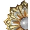 Flower With Acrylic Mirror Sculptures Gold/Silver - A&B Home