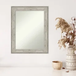 23" X 29" Non-Beveled Crackled Metallic Wall Mirror - Amanti Art -Safavieh Outlet Store GUEST f6113469 4dc3 4b44 bdb2 e5a7290e6e7d