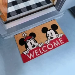 Mickey Mouse 2pk Hi And Welcome Coir Door Mats -Safavieh Outlet Store GUEST f66e102d 2f1d 4e60 a256 7392ea6374dd