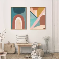 23" X 33" Sylvie Teotitlan Valley Study 2 By Kate Aurelia Holloway Framed Wall Canvas Natural - Kate & Laurel All Things Decor -Safavieh Outlet Store GUEST f6ef8e36 d59a 4dc4 9c18 40d925a960a2