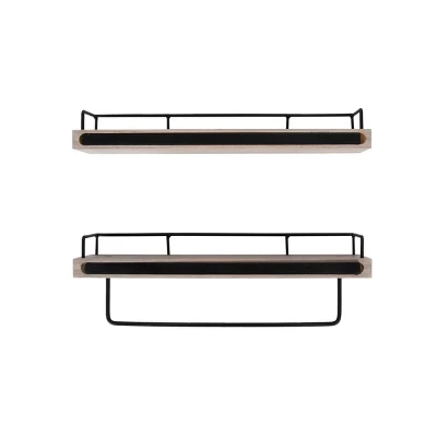 2pc Shelf Gray/Black - New View 2 2pc Shelf Gray/Black - New View - Image 2