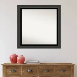 31" X 31" Non-Beveled Tuxedo Black Bathroom Wall Mirror - Amanti Art 13 31" X 31" Non-Beveled Tuxedo Black Bathroom Wall Mirror - Amanti Art -Safavieh Outlet Store GUEST f8d8ea2e 92bd 4c51 b2fc 03197e43f873