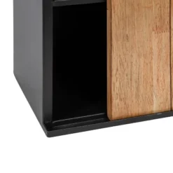 30" X 7.25" X 27.5" Samuels Decorative Wood And Metal Wall Cabinet Charcoal/Rustic Brown - Kate & Laurel All Things Decor -Safavieh Outlet Store GUEST f91ca57d bf06 4a18 b72c 8ccaf393a0bc