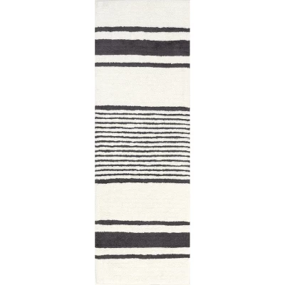 Lauren Liess X RugsUSA - Striped Wool Machine Washable Area Rug 10 Lauren Liess X RugsUSA - Striped Wool Machine Washable Area Rug - Image 10
