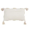 Saro Lifestyle Down-Filled Lumbar Throw Pillow With Tufted Diamond Design