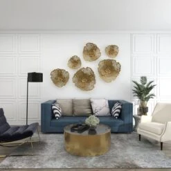 Metal Floral Wall Decor Set Of 3 Gold - Olivia & May -Safavieh Outlet Store GUEST f9b82229 fc56 456e 88cf c45fa3b2f45e