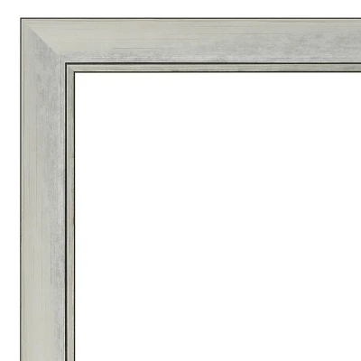 22" X 28" Non-Beveled Flair Silver Patina Wall Mirror - Amanti Art 2 22" X 28" Non-Beveled Flair Silver Patina Wall Mirror - Amanti Art - Image 2