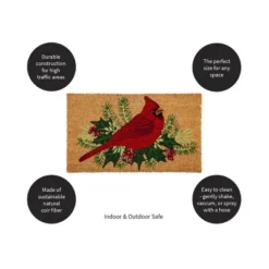 Evergreen Winter Cardinal Indoor Outdoor Natural Coir Doormat 1'4"x2'4" Brown 5 Evergreen Winter Cardinal Indoor Outdoor Natural Coir Doormat 1'4"x2'4" Brown -Safavieh Outlet Store GUEST fad0eab7 3db7 4780 9761 19d323db6196