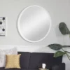 Contemporary Wood Wall Mirror White - Olivia & May