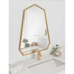 23" X 30" Hammell Framed Wall Mirror Gold - Kate & Laurel All Things Decor -Safavieh Outlet Store GUEST fd0ae814 1b10 490a a4b4 f84da38e195e