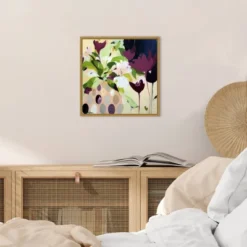 16" X 16" Amelia By Pamela K Beer Framed Canvas Wall Art - Amanti Art -Safavieh Outlet Store GUEST fde0b5bf 2981 48a3 94a2 f3f0d922209f