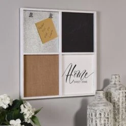Multi-Functional Wall Memo Board With Chalkboard Corkboard And Galvanized Metal White - StyleCraft -Safavieh Outlet Store GUEST ffa25547 8851 464f 9f75 f5f33c272d31